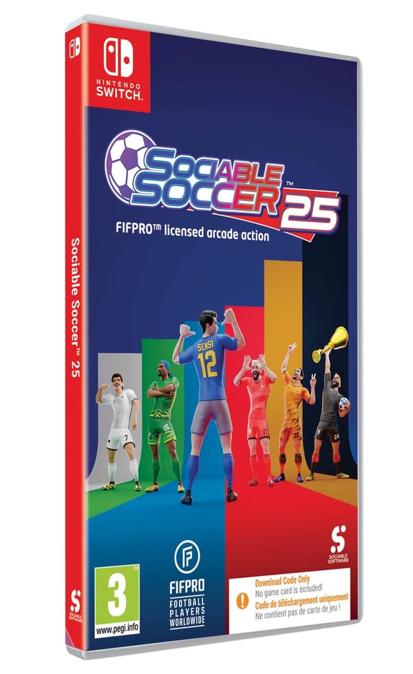 Sociable Soccer 25 Code in a Box Nintendo Switch