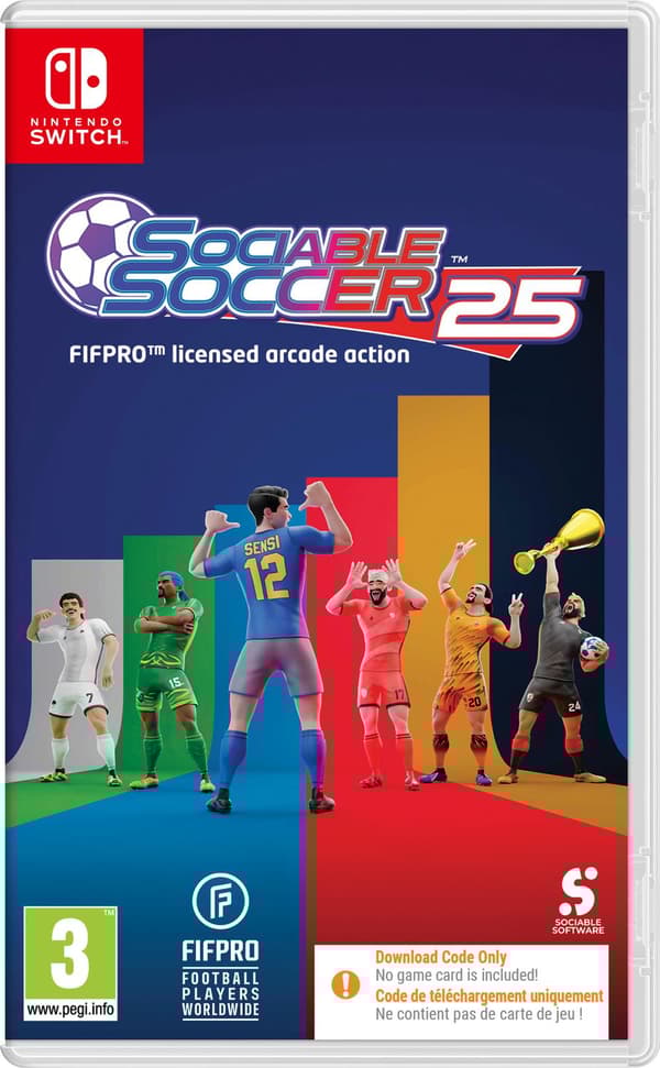 Sociable Soccer 25 Code in a Box Nintendo Switch