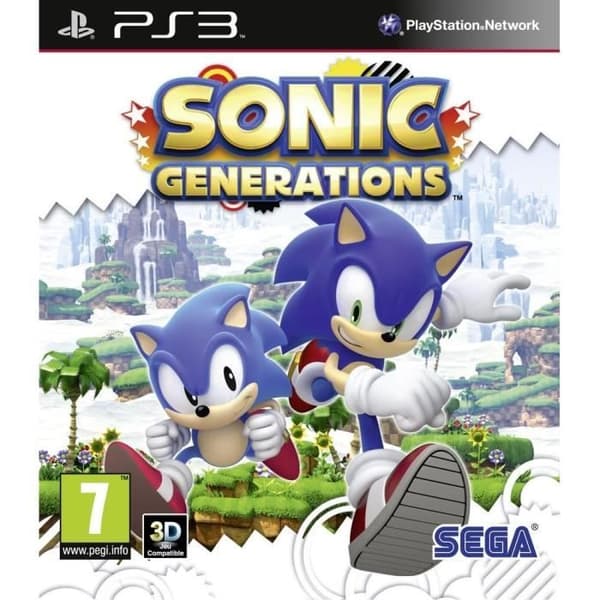 SONIC GENERATIONS / PS3-konsolspel- USED