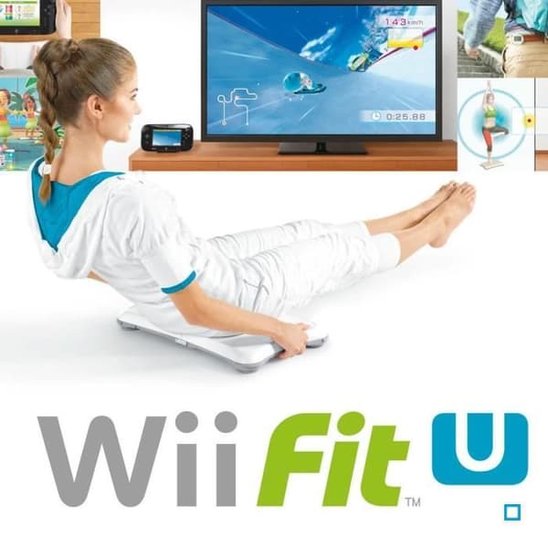 Wii Fit U - Wii U Game + Wii Fit Meter + Balance Board - Sport - Bundle - Wii U Platform- USED
