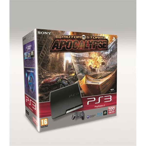 Pack PS3 320 GB Black + MotorStorm Apocalypse- USED