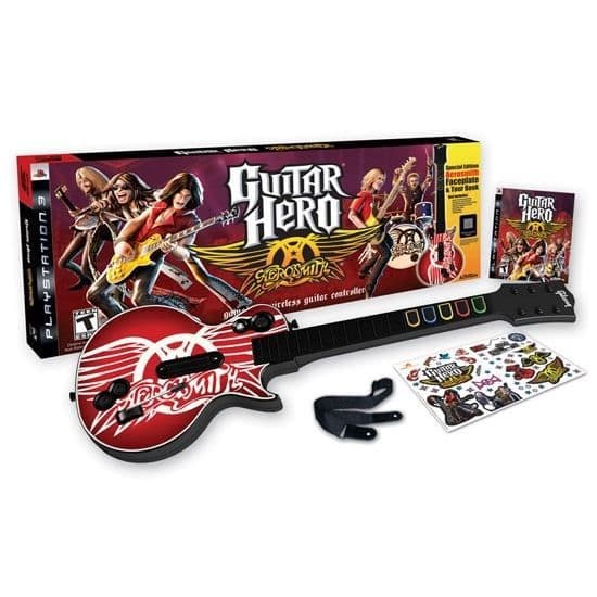 GUITAR HERO AEROSMITH BUNDLE PS3 / PS3 KONSOLSPEL- USED