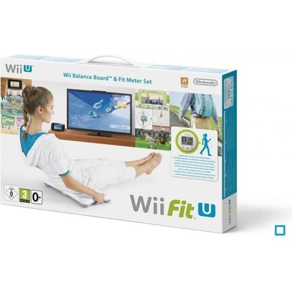 Wii Fit U - Wii U Game + Wii Fit Meter + Balance Board - Sport - Bundle - Wii U Platform- USED