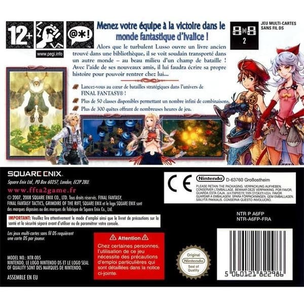 FINAL FANTASY TACTICS A 2 / NINTENDO KONSOLSPIL- USED