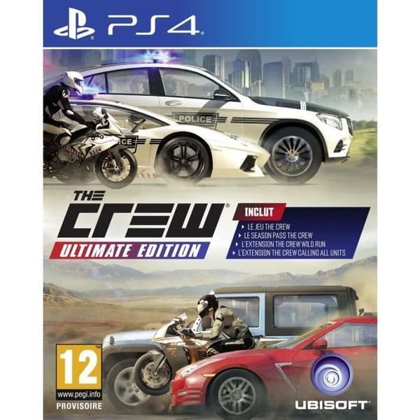Spel PS4 - Ubisoft - The Crew Ultimate - Komplett utgåva - 1 spelare - Onlinespelare- USED