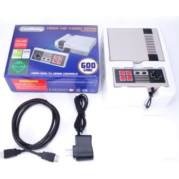 HD HDMI för Nintendo Mini TV Spelkonsol videospel NES-system med 600 spel PAL&amp;NTSC- USED
