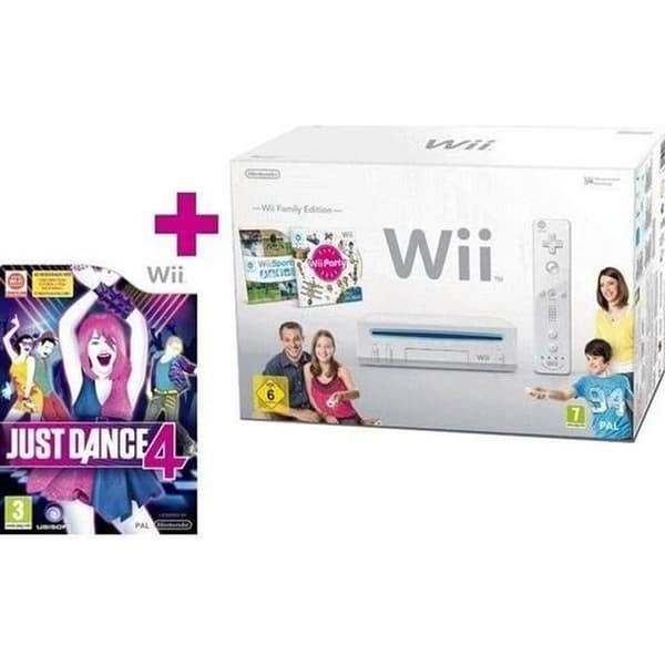 wii pack family+ just dance 4- USED