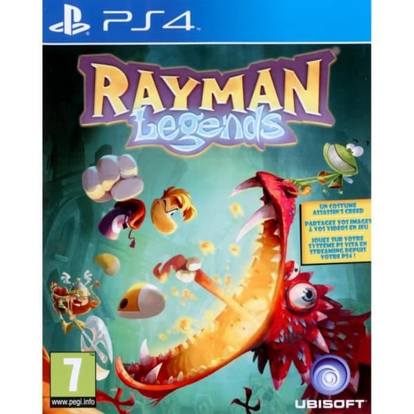 Videospel - Ubisoft - Rayman Legends - Renoverad - PS4 - 1 Spelare- USED