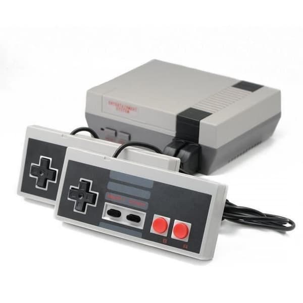 Gamepad NES RetroGame Console NES Mini klassisk spelkonsol +Inbyggda 500 spel med 2 kontroller B13386- USED