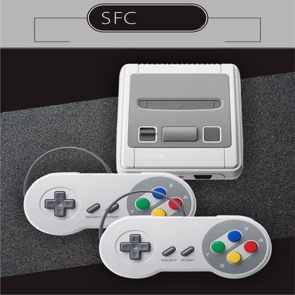 HDMI HD-version Mini NES W Handheld Game Console Console - Inbyggd 621-spel (EU-kontakt) Grå- USED
