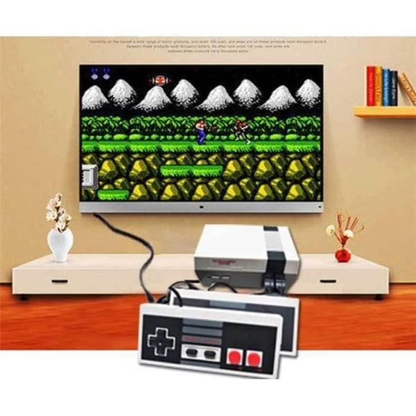Mini NES TV spelkonsol 8 bitars spelkonsol Europa och USA version FC maskin röd och vit P14097- USED
