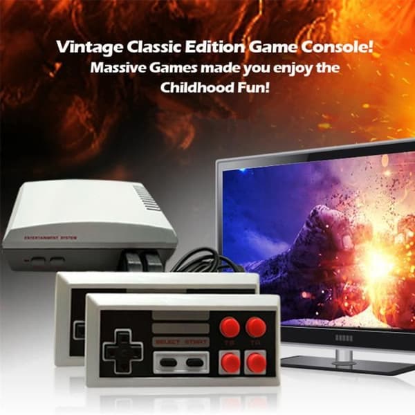 Mini Retro Classic Console Inbyggd 620 Childhood Classic TV Videospel ZHM81211001- USED
