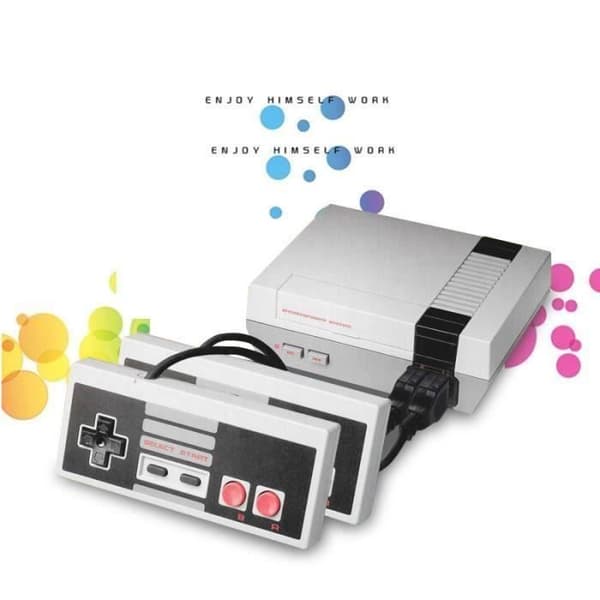 Klassiska familjespelkonsoler Video-TV-system Mini handhållen spelkonsol för NES-spelspelare Inbyggda 620 spel- USED