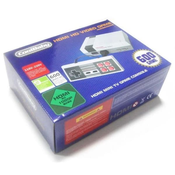 HDMI Edition EU-kontakt Klassiska familjespelkonsoler Professionellt system för NES Game Player Inbyggd 600 TV-videospel med dubbla- USED