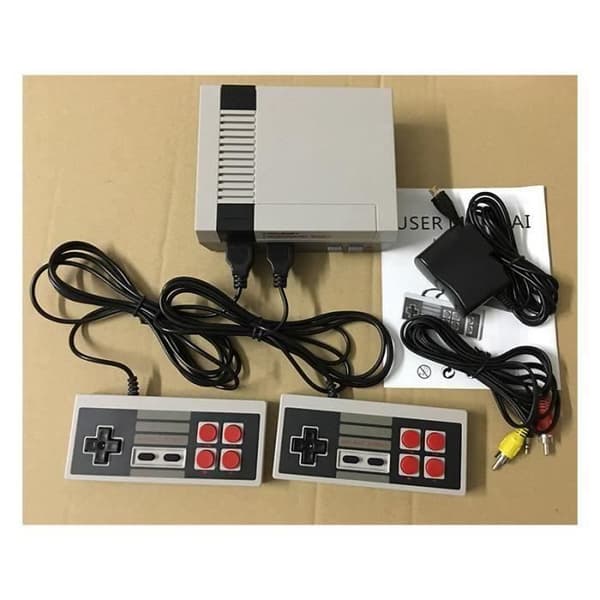 Mini-TV Handhållen spelkonsol Videospelskonsol för Nes Games med inbyggd 600 olika spel PAL och NTSC spelmaskin- USED