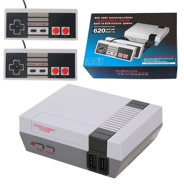 Retro underhållningssystem för NES Mini Classic-spelkonsol Inbyggd 620-spel- USED