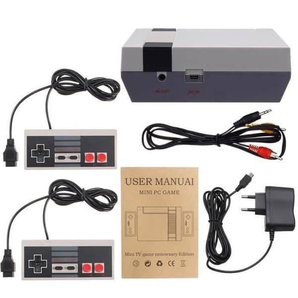 620 spel i 1 TV-spelkonsol Mini NES 8Bit Classic 2 Controller- USED