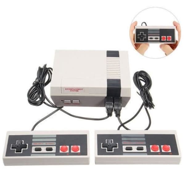 Mini-videospelskonsol för Nes-spel med 620 inbyggda PAL- och NTSC-spel Vita- USED