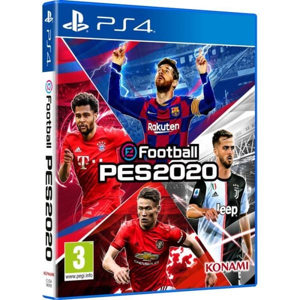 Spel PS4 - Konami - eFootball PES 2020 - Sport - Standardutgåvan - Blu-Ray- USED