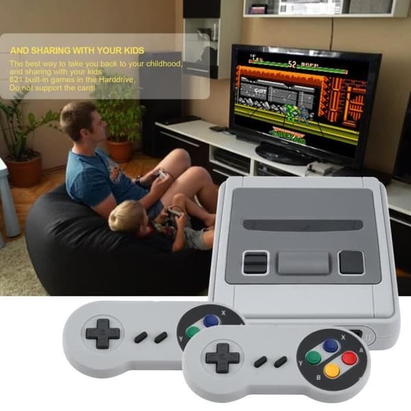 Mini Classic spelkonsol för NTSC - PAL EU-kontakt 220V HDMI 8 bitar för föräldra-barn-spel- USED