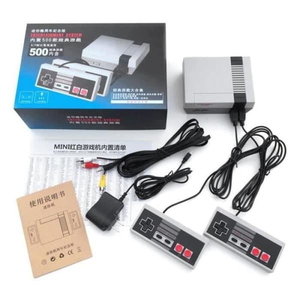 B215205 - Mini handhållen TV-spelkonsol Videospelskonsol för Nes-spel med 500 olika inbyggda spel PAL och NTSC- USED