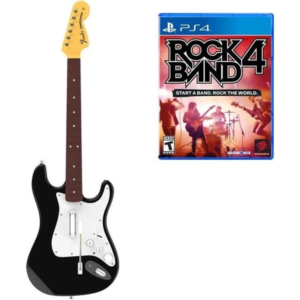 RockBand 4 + Gitarrspel för PS4 - Bundle - DIN SCEN, DINA REGLER - Harmonix- USED