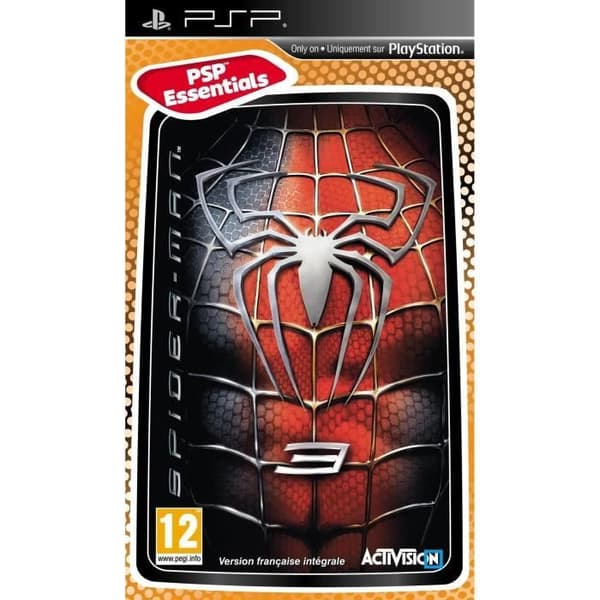 SPIDERMAN 3 Väsentlig / PSP-spelkonsol