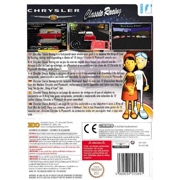 Chrysler Classic Racing Nintendo Wii Bundle Copy (Brukt)