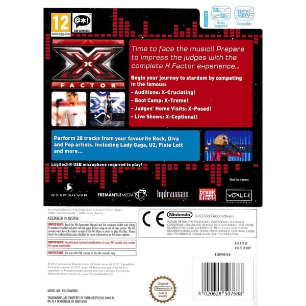X Factor Nintendo Wii (Brukt)