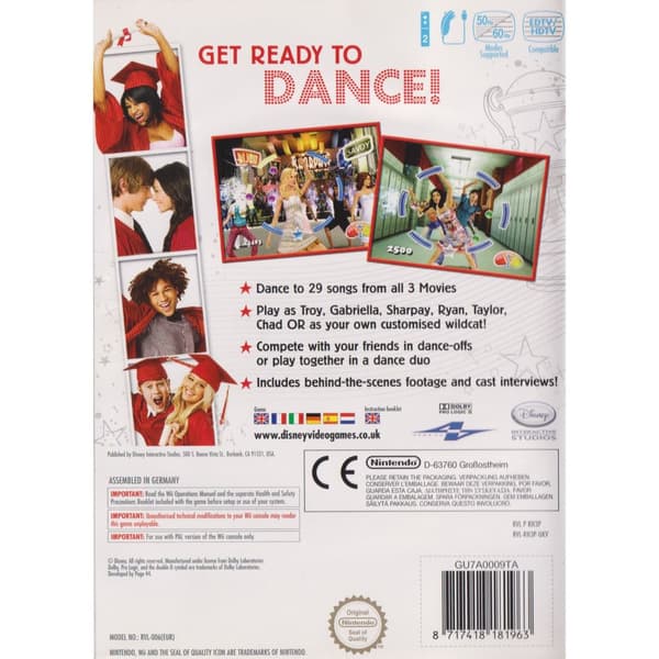 High School Musical 3 Senior Year Dance Nintendo Wii (Brukt)