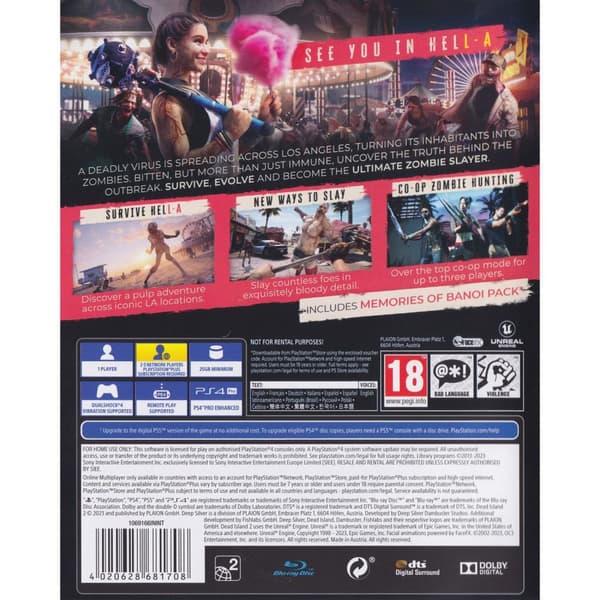 Dead Island 2 Day One Edition Playstation 4 PS4 (Brugt)