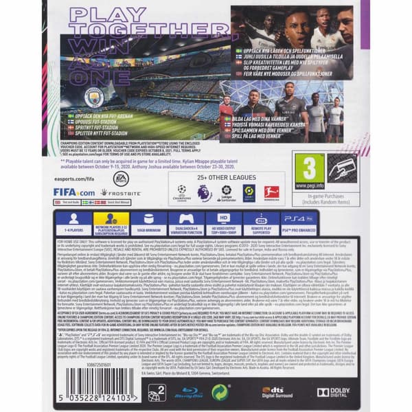 FIFA 21 Champions Edition Playstation 4 PS4 Nordic (Begagnad)