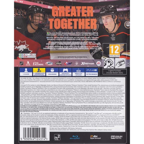 NHL 23 Playstation 4 PS4 Nordic (Brugt)