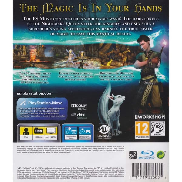 Sorcery Playstation 3 PS3 Move (Brugt)