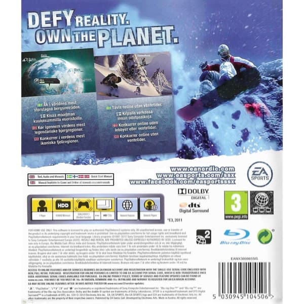 SSX Playstation 3 PS3 Nordic (Brugt)