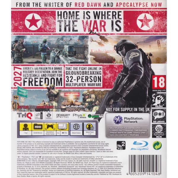 Homefront Playstation 3 PS3 (Käytetty)