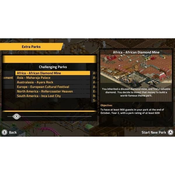 RollerCoaster Tycoon Classic - Nintendo Switch-spel