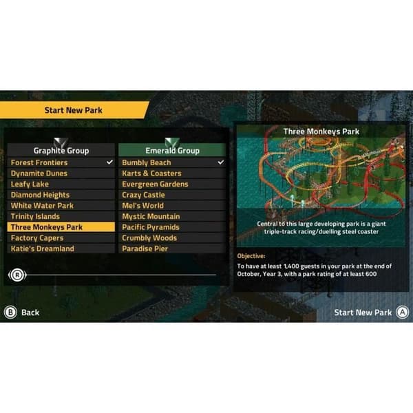 RollerCoaster Tycoon Classic - Nintendo Switch-spel