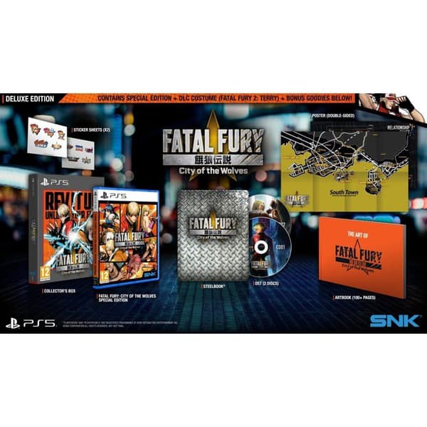 Videospel - SNK Corporation - FATAL FURY City of the Wolves Deluxe Edition - PS5 - Strid - Blu-Ray