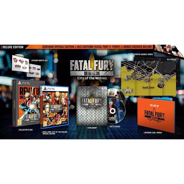 Videospel - SNK Corporation - FATAL FURY City of the Wolves Deluxe Edition - PS5 - Strid - Blu-Ray