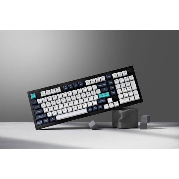 Keychron Q5 Max Byggbar RGB Bakgrundsbelysning Röd Strömbrytare Knob Version - Svart, US