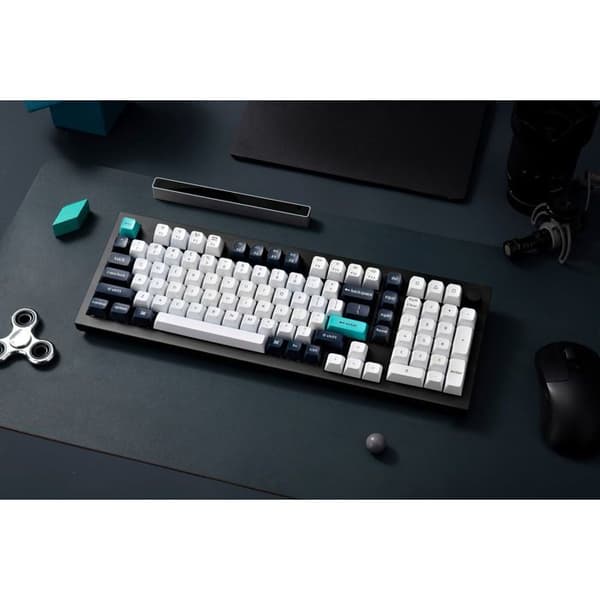 Keychron Q5 Max Byggbar RGB Bakgrundsbelysning Röd Strömbrytare Knob Version - Svart, US