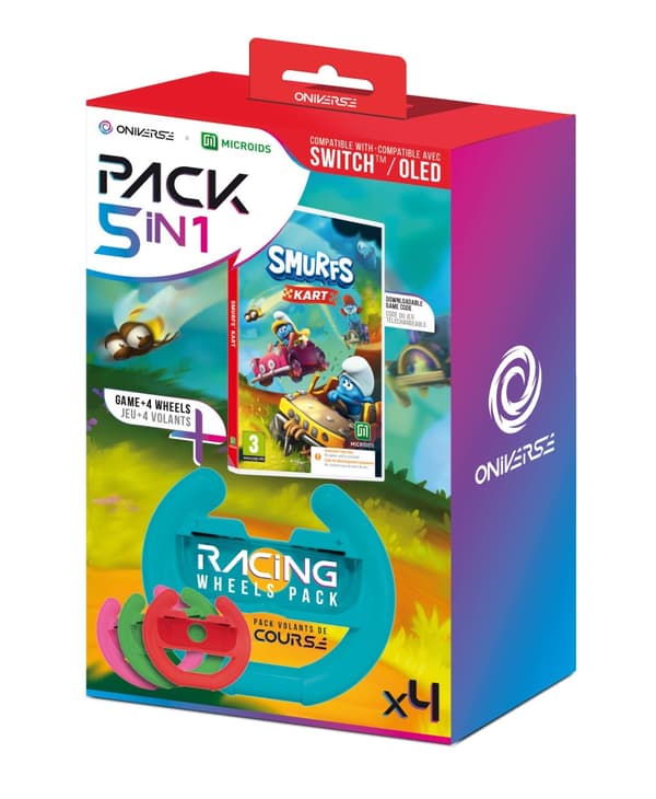 Oniverse 4 wheels + Smurfs Kart (Code in Box) (Nintendo Switch)