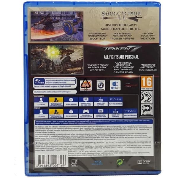Tekken 7 & Soul Calibur VI (Dual Pack) (PS4)