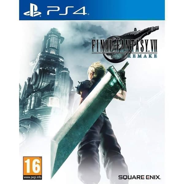 PS4-spel - Final Fantasy VII Remake - RPG - Square Enix - Släppt 10 april 2020 - PEGI 16+
