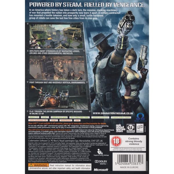Damnation Xbox 360 (Käytetty)