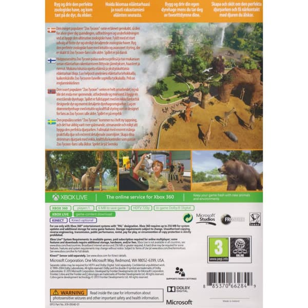Zoo Tycoon Xbox 360 Nordic (Brukt)