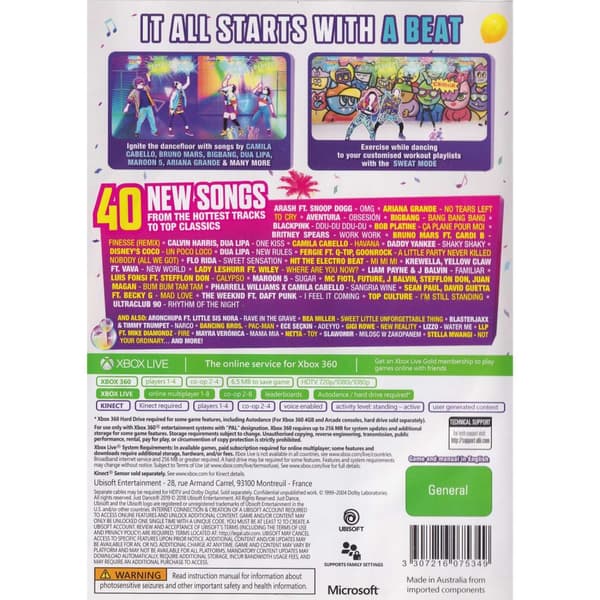 Just Dance 2019 Xbox 360 Kinect (Brugt)