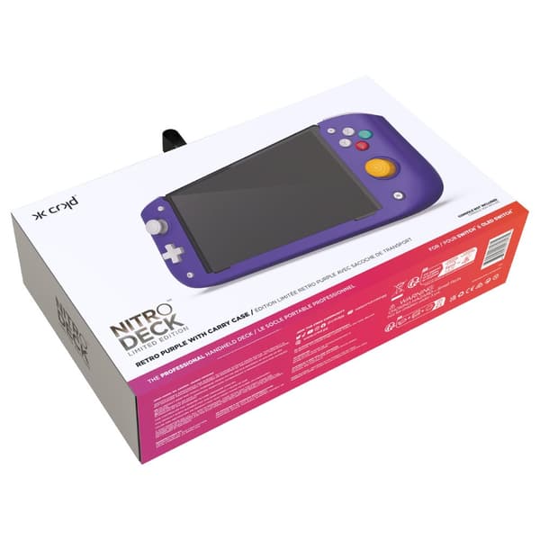 Cracked - Nitro Deck Retro - Purple (Nintendo Switch)