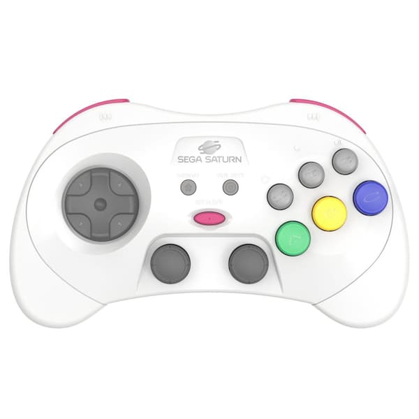 Retro-Bit - SEGA Saturn PRO Controller - White ()